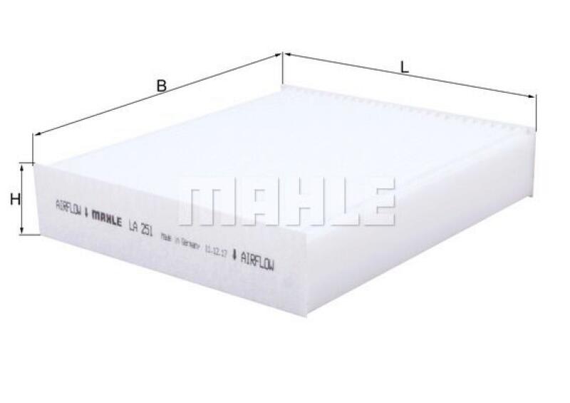 MAHLE Filter, Innenraumluft LA 251
