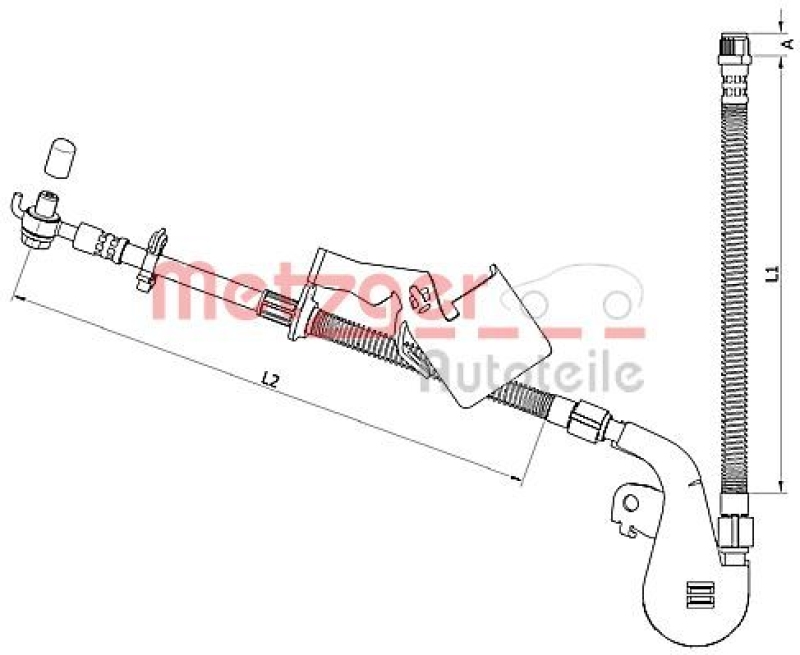METZGER Bremsschlauch 4110809