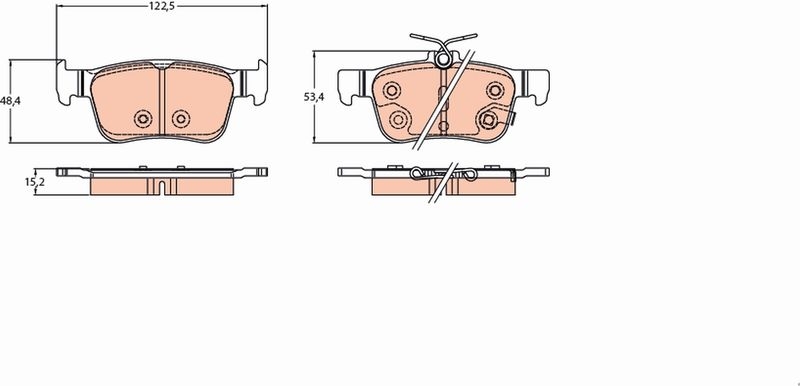 TRW Brake Pad Set, disc brake