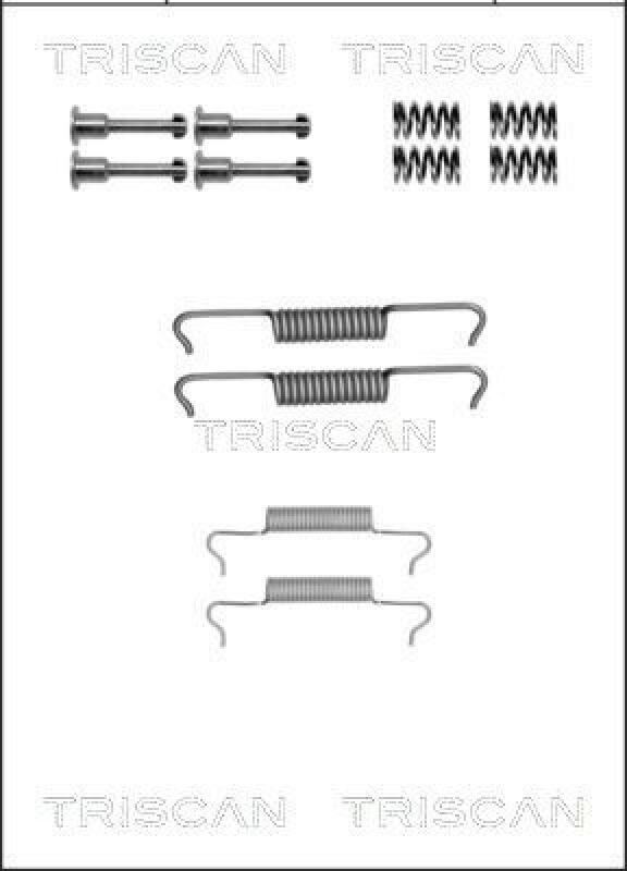 TRISCAN Accessory Kit, parking brake shoes