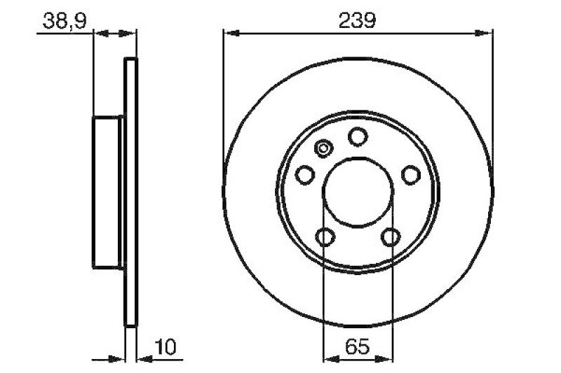 2x BOSCH Bremsscheibe 0 986 478 894
