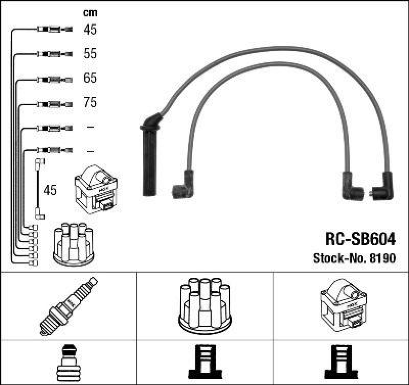 NGK Ignition Cable Kit