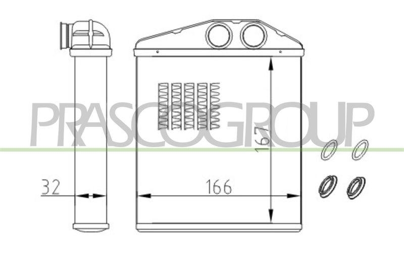 PRASCO W&auml;rmetauscher, Innenraumheizung PrascoSelection