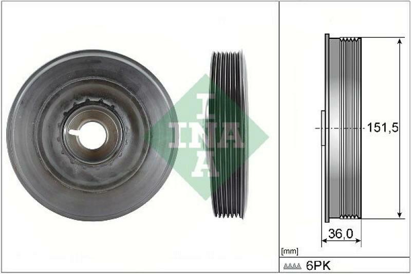 INA Belt Pulley, crankshaft