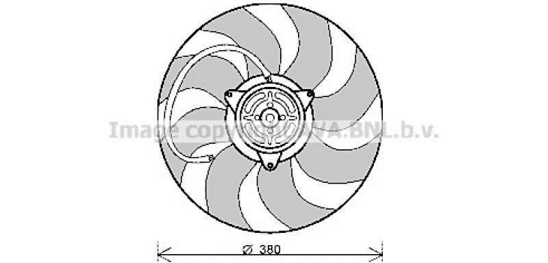 AVA QUALITY COOLING Fan, radiator