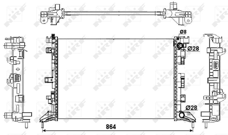 NRF Radiator, engine cooling