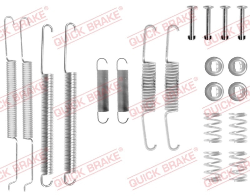 QUICK BRAKE Zubehörsatz Bremsbacken Trommelbremse Montagesatz