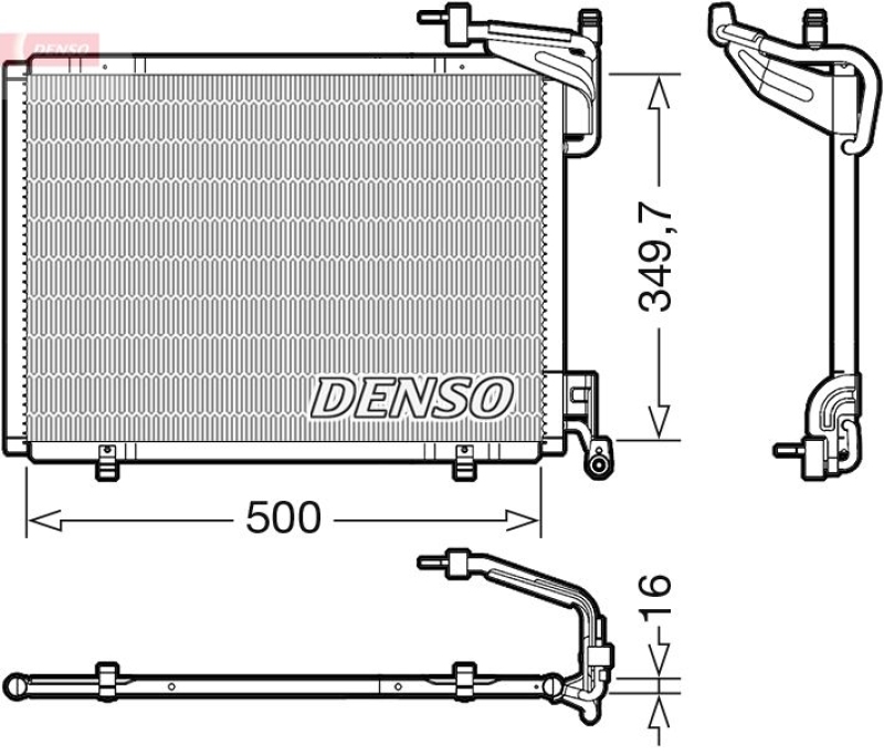 DENSO Kondensator, Klimaanlage DCN10054