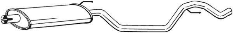 BOSAL Middle Silencer