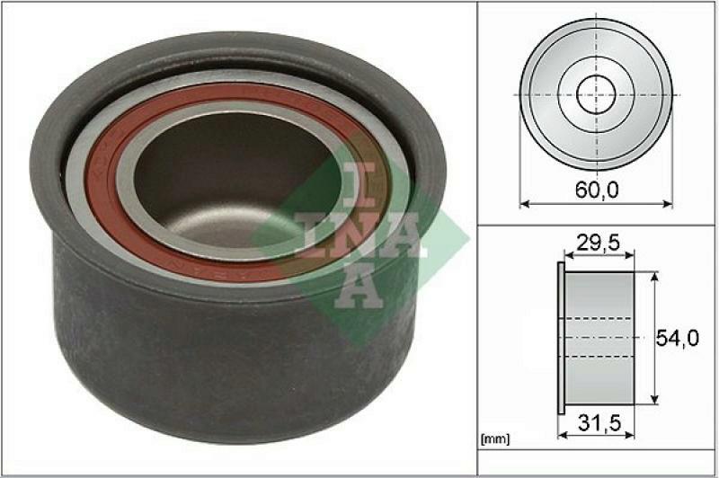 INA Deflection/Guide Pulley, timing belt