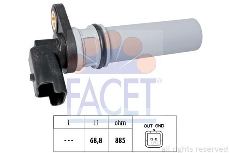 FACET RPM Sensor, automatic transmission Made in Italy - OE Equivalent