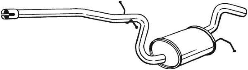 BOSAL Mittelschalldämpfer