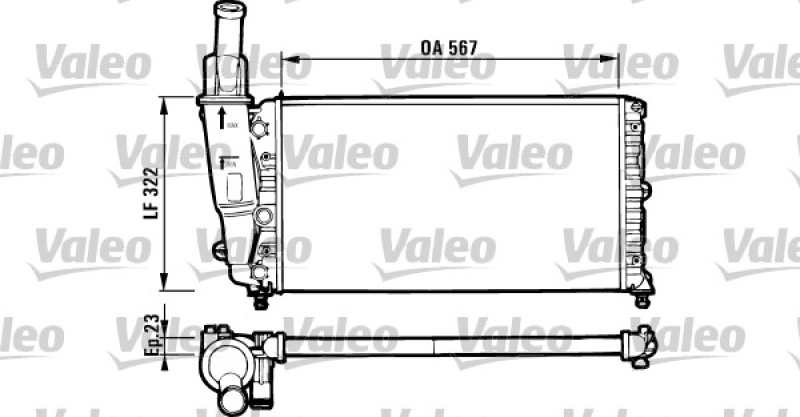VALEO Radiator, engine cooling