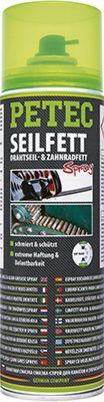 6x Petec 71650 500 ml Seilfettspray Versiegelung Drahtseilfett Zahnradfett Kette