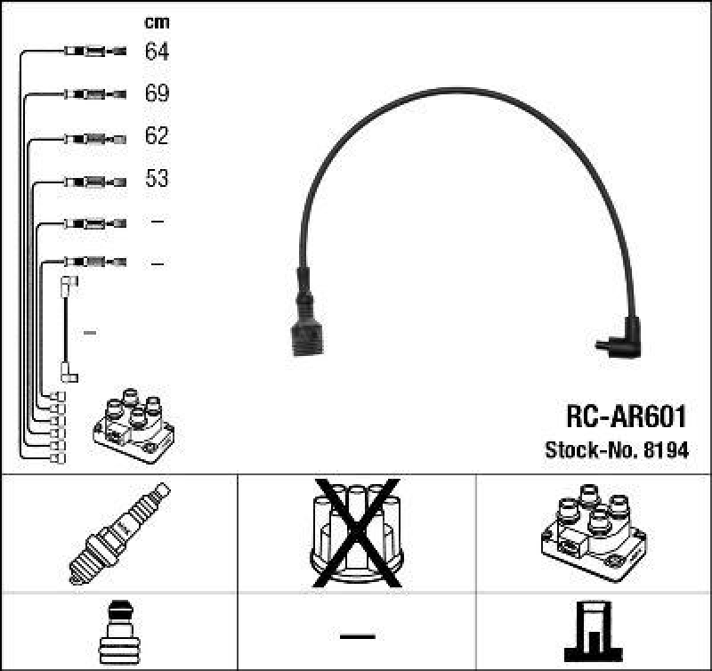 NGK Ignition Cable Kit
