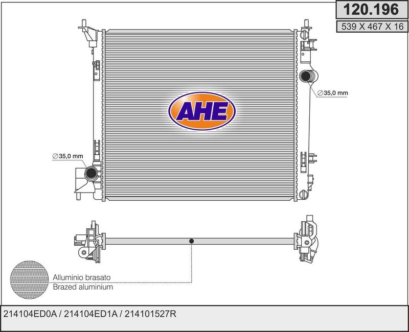 AHE Kühler, Motorkühlung