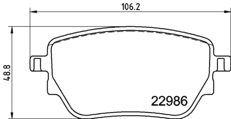 HELLA Bremsbelagsatz, Scheibenbremse