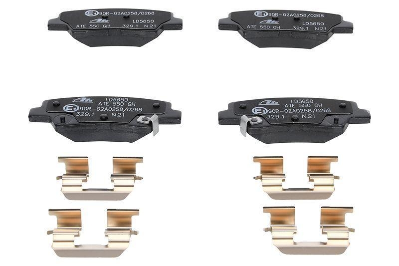 ATE Bremsscheiben 262mm + Ceramic Bremsbeläge Hinten passend für Hy...