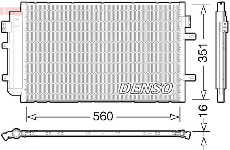 DENSO Kondensator, Klimaanlage DCN12005