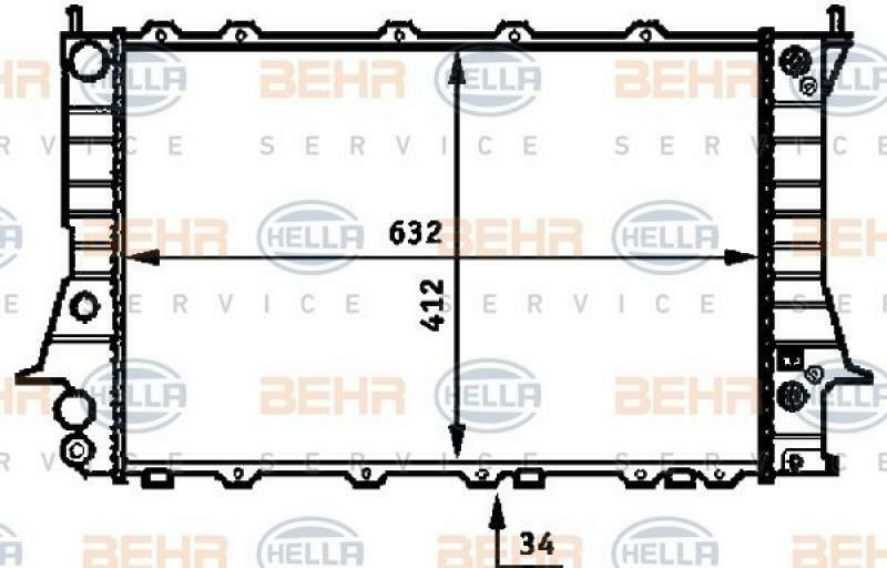 HELLA K&uuml;hler, Motork&uuml;hlung 8MK 376 715-081