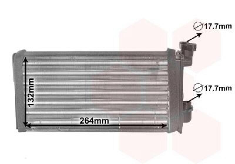 VAN WEZEL Wärmetauscher, Innenraumheizung