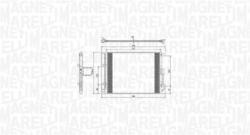 Kondensator, Klimaanlage MAGNETI MARELLI WW1823277 online kaufen 