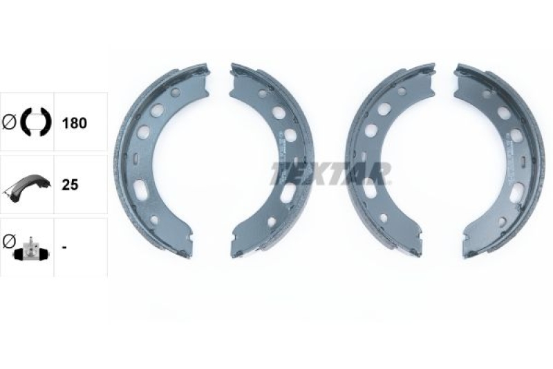 TEXTAR Brake Shoe Set, parking brake