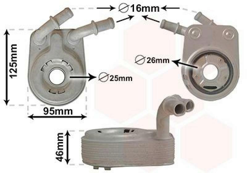VAN WEZEL Oil Cooler, engine oil *** IR PLUS ***
