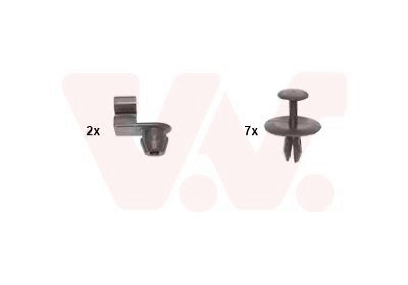 VAN WEZEL Mounting Kit, bonnet