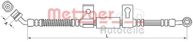 METZGER Bremsschlauch 4110830