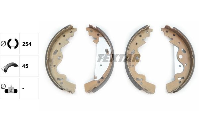 TEXTAR Brake Shoe Set