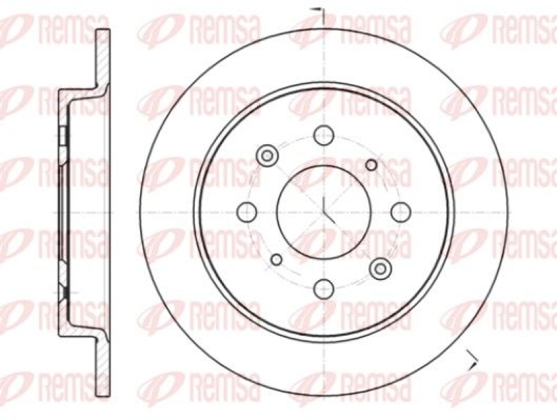 2x REMSA Brake Disc