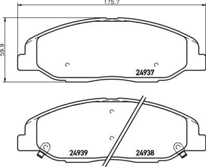 BREMBO Brake Pad Set, disc brake PRIME LINE