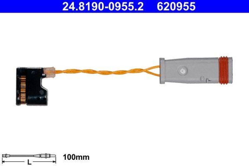 ATE Warning Contact, brake pad wear