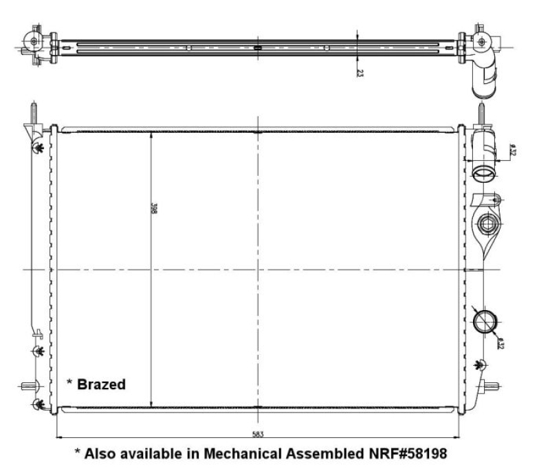 NRF Radiator, engine cooling