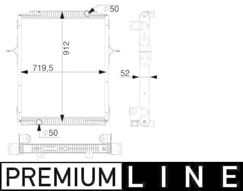 MAHLE Radiator, engine cooling BEHR *** PREMIUM LINE ***