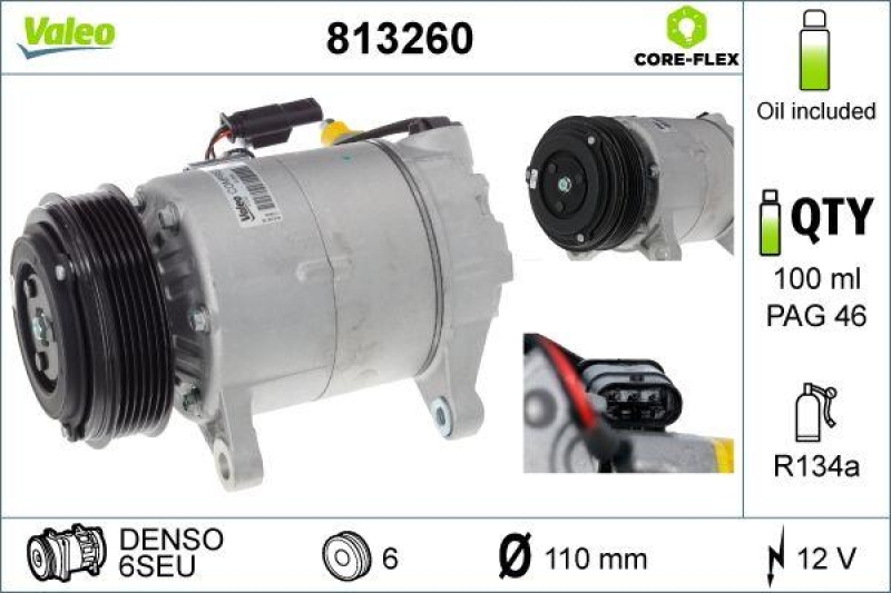 VALEO Compressor, air conditioning