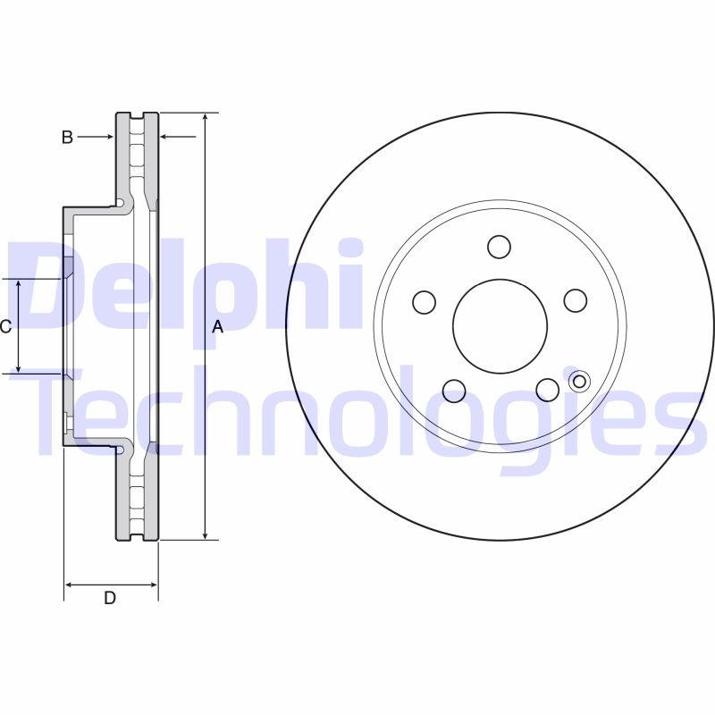 2x DELPHI Bremsscheibe