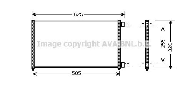 AVA QUALITY COOLING Condenser, air conditioning