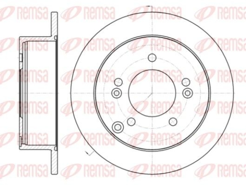 2x REMSA Brake Disc