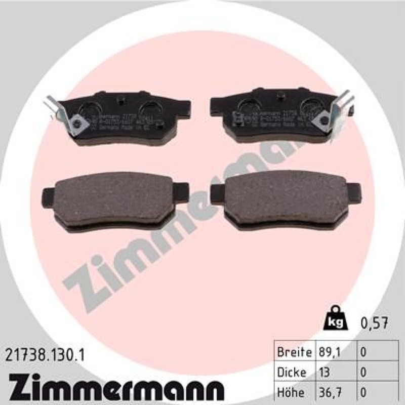 Zimmermann Bremsscheiben + Zimmermann Bremsbeläge