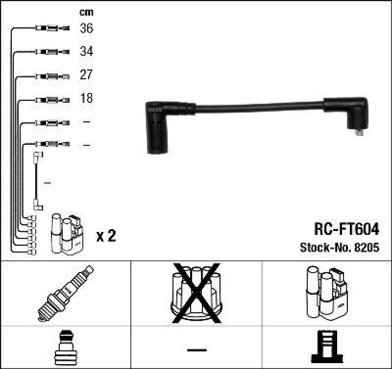 NGK Ignition Cable Kit