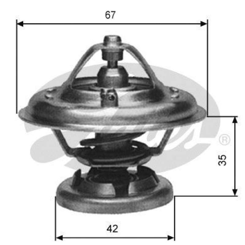 GATES Thermostat für Kühlmittel / Kühlerthermostat