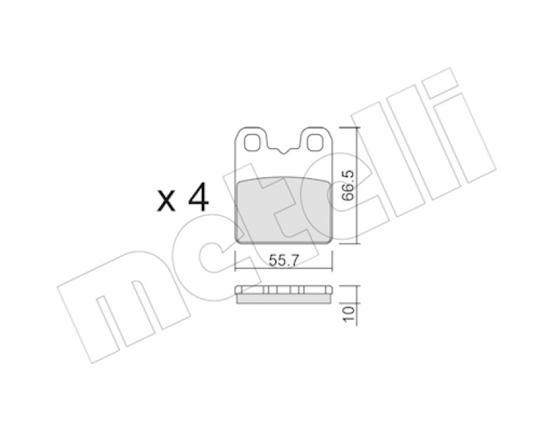 METELLI Brake Pad Set, disc brake
