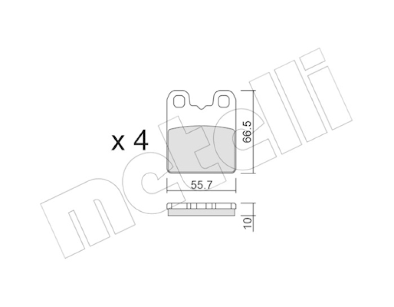 METELLI Bremsbelagsatz, Scheibenbremse