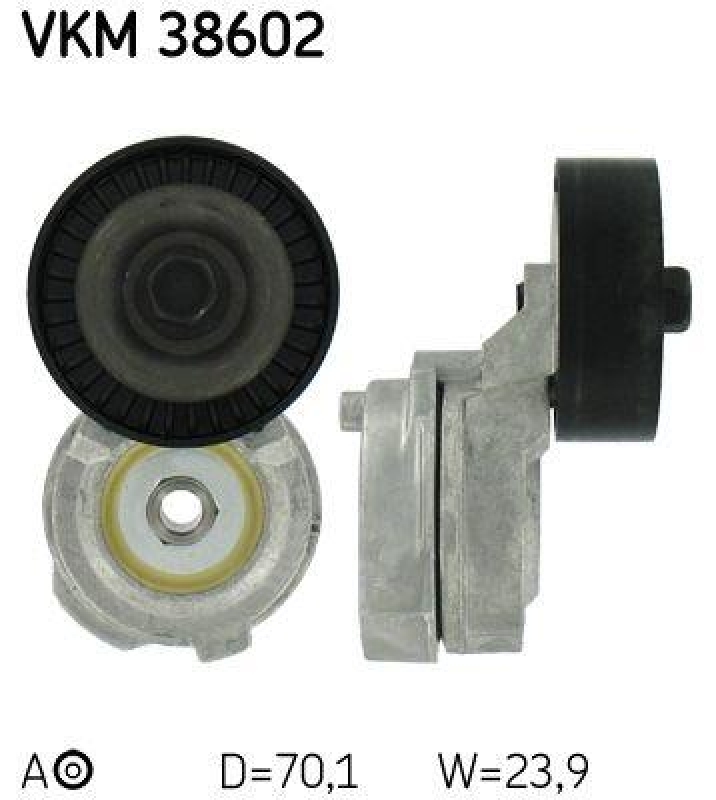 SKF Tensioner Pulley, V-ribbed belt