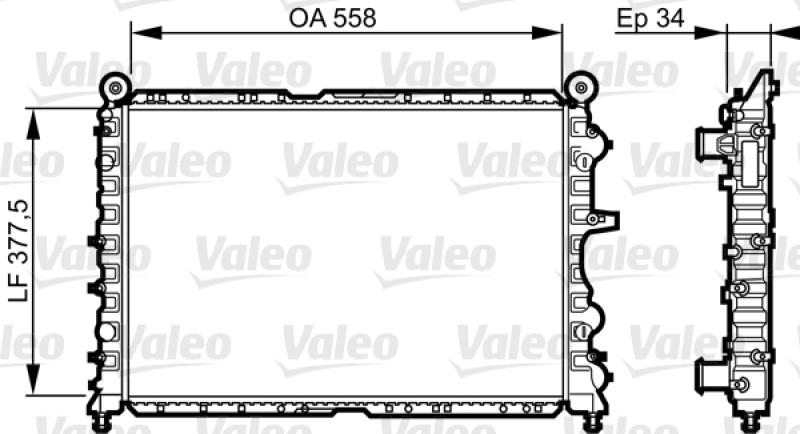 VALEO Radiator, engine cooling