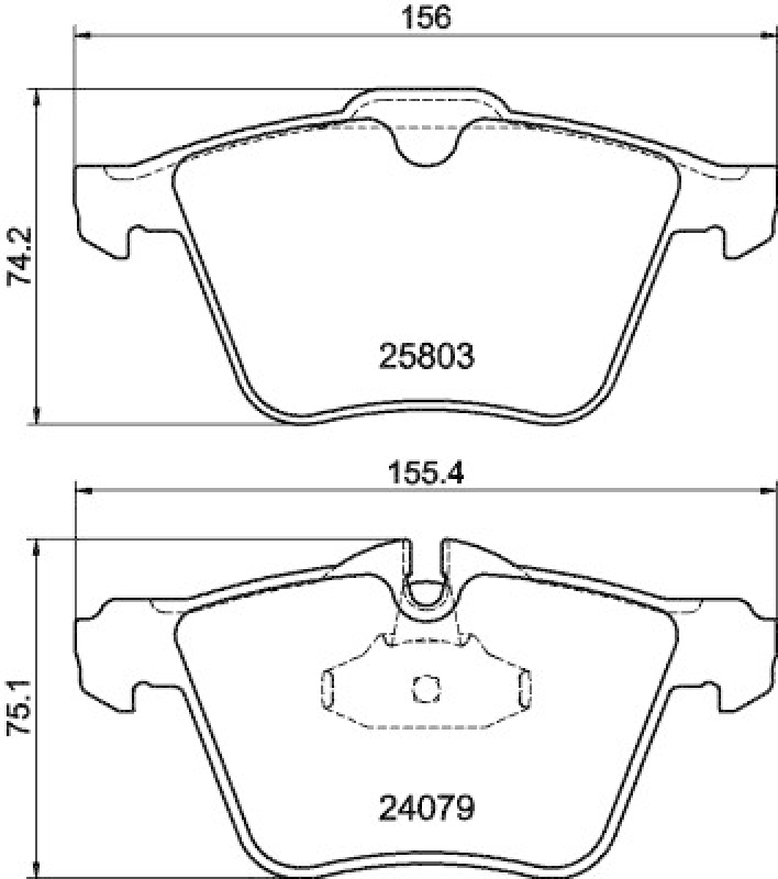 HELLA Brake Pad Set, disc brake