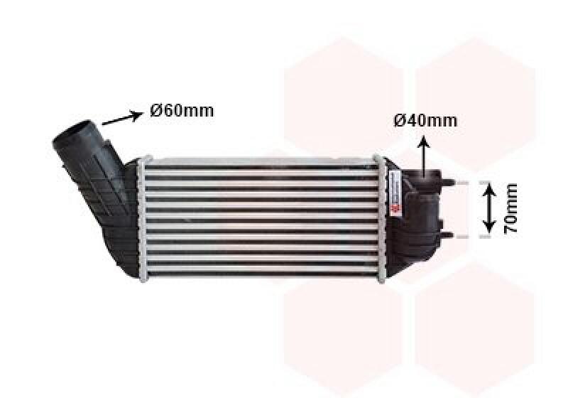 VAN WEZEL Intercooler, charger