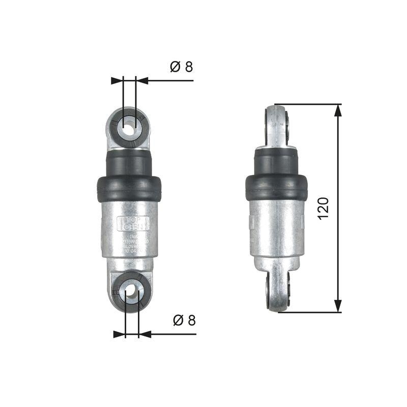 GATES Vibration Damper, V-ribbed belt DriveAlign®